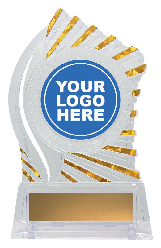 RH10G Solar Plaque Trophy with Gold 14.5cm