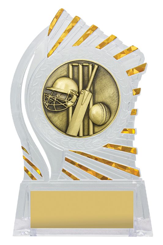 RH340 Solar Acrylic Trophy - Cricket