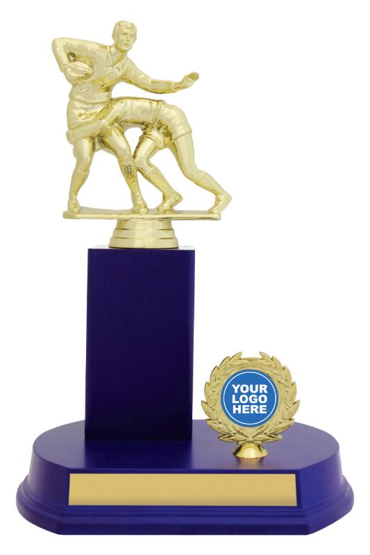 RL4093 Rugby Offset Column - Blue 25cm