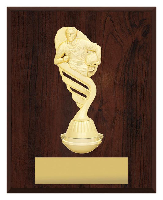 RL4145 Rugby Podium Plaque - Portrait 25cm