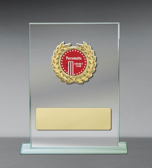 S23-1904 Metal Trim on Glass 13cm