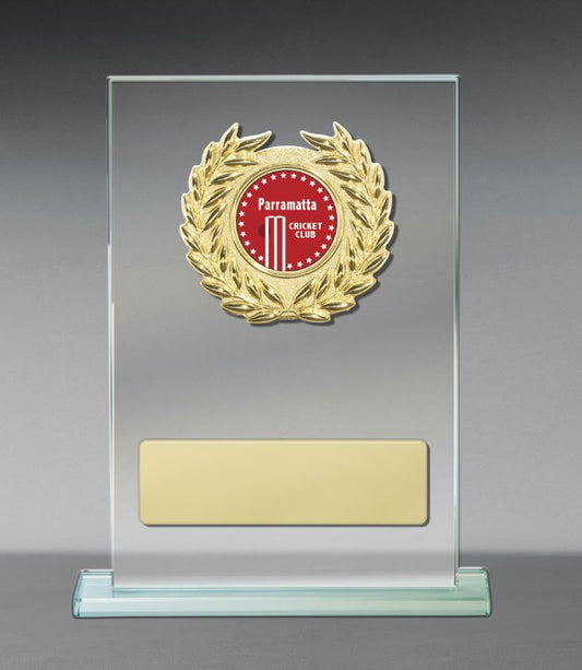 S23-1905 Metal Trim on Glass 15cm