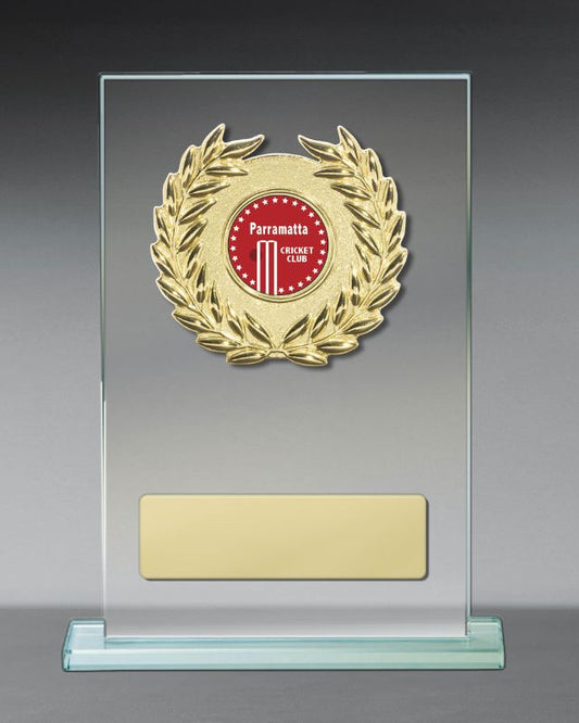 S23-1906 Metal Trim on Glass 17cm