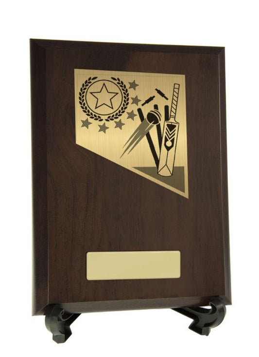 S23-1909 Plaque with Cricket Trim 20cm