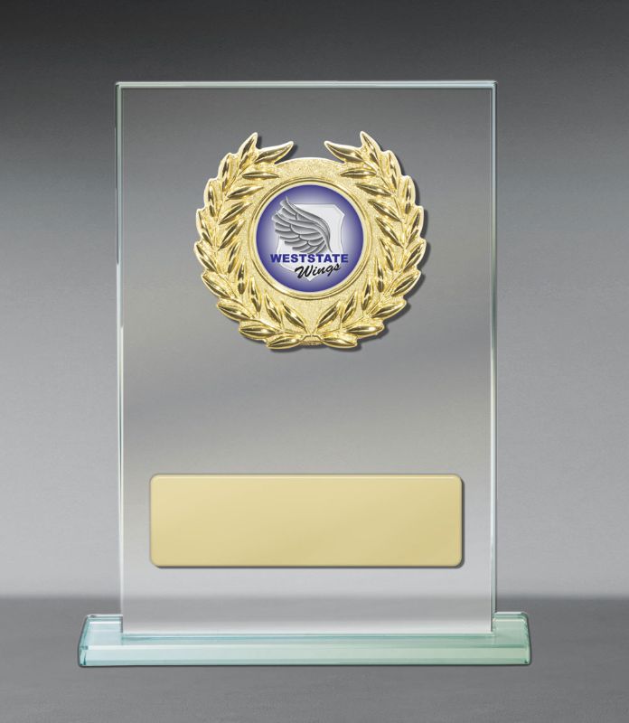 S23-2917 Metal Trim on Glass 15cm