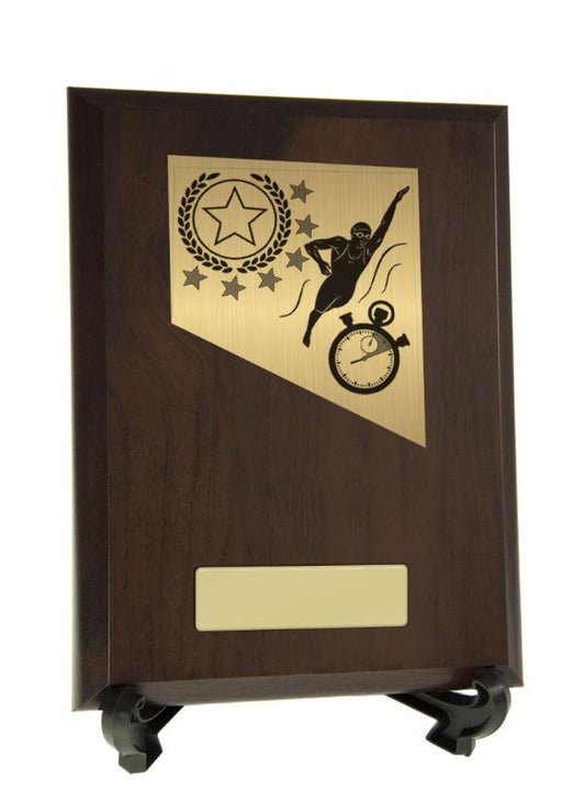 S23-3634 Plaque with Swimming Trim 20cm