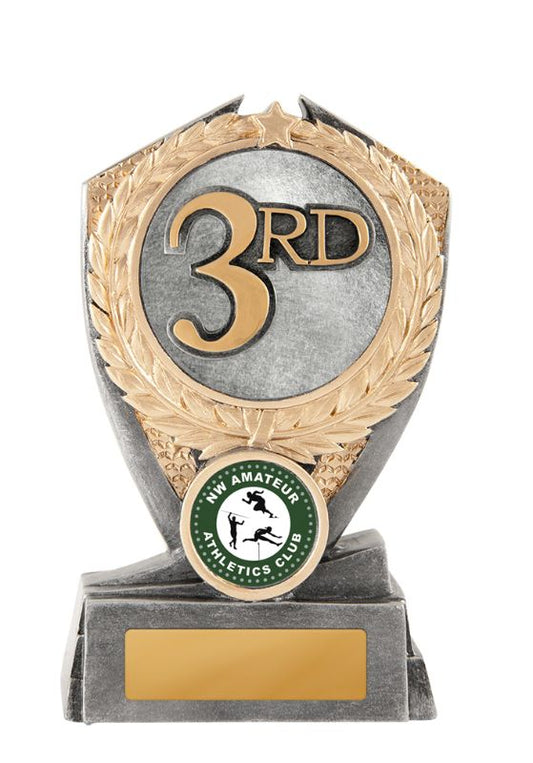 S23-4007 Hero Shield - Athletics 12.5cm
