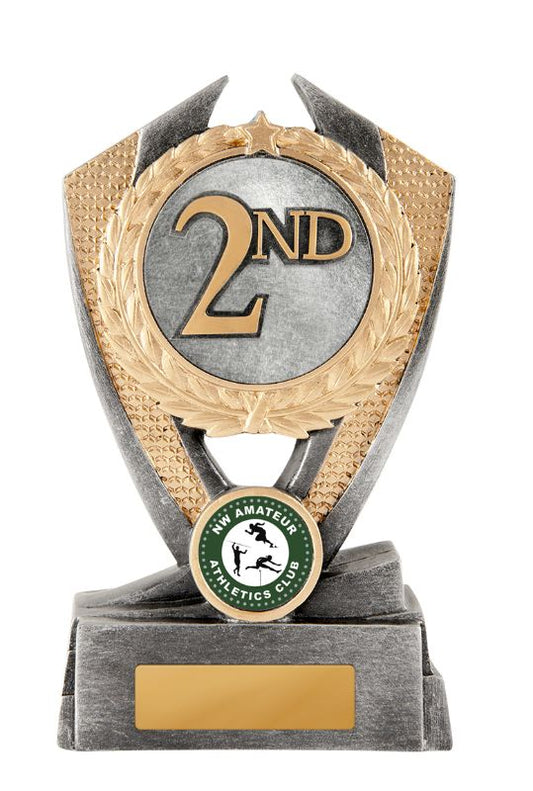 S23-4008 Hero Shield - Athletics 15cm