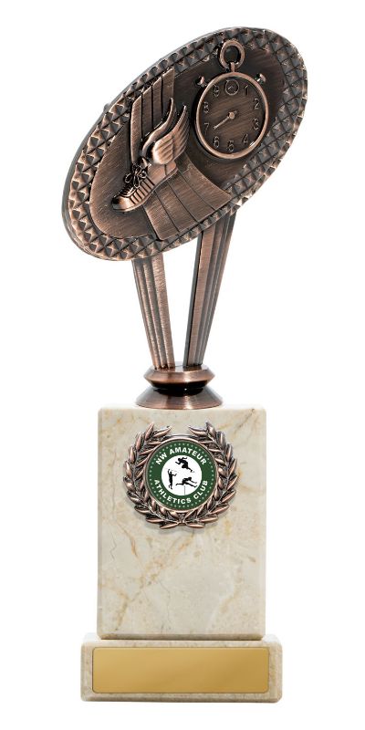 S23-4403 Metal Athletics Theme on Column 22.5cm