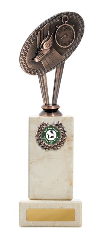 S23-4404 Metal Athletics Theme on Column 25cm