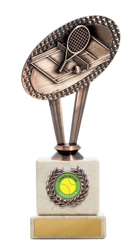 S23-5220 Metal Tennis Theme on Column 20cm