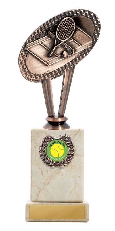 S23-5221 Metal Tennis Theme on Column 22.5cm