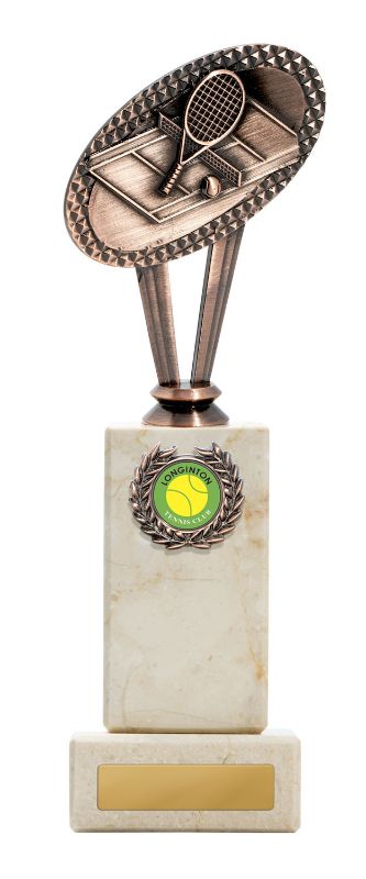 S23-5222 Metal Tennis Theme on Column 25cm