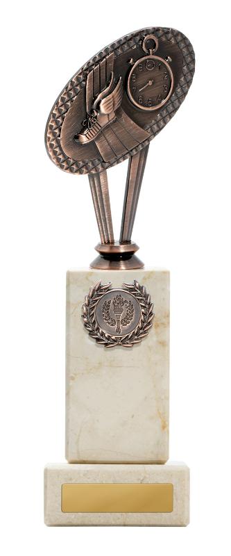 S24-10904 Athletics Figure on Column 25cm