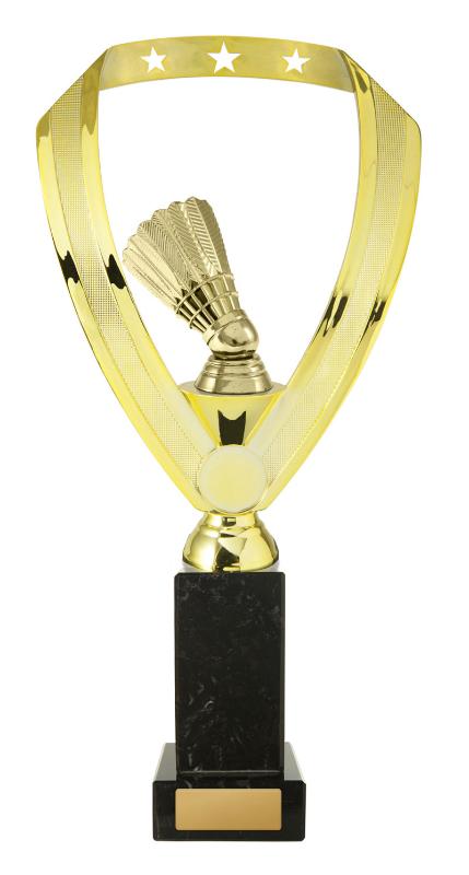 S24-11108 Badminton Figure on Column 35cm