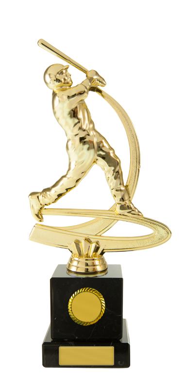 S24-11607 Baseball Figure Male on Column 22cm
