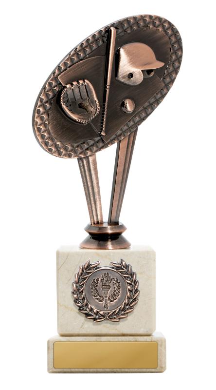 S24-11611 Baseball Figure on Column 20cm