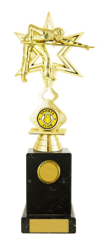 S24-11702 Billiards Figure on Column 26cm