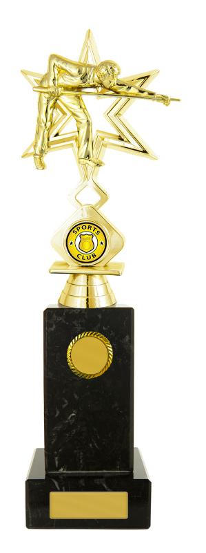 S24-11703 Billiards Figure on Column 29.5cm