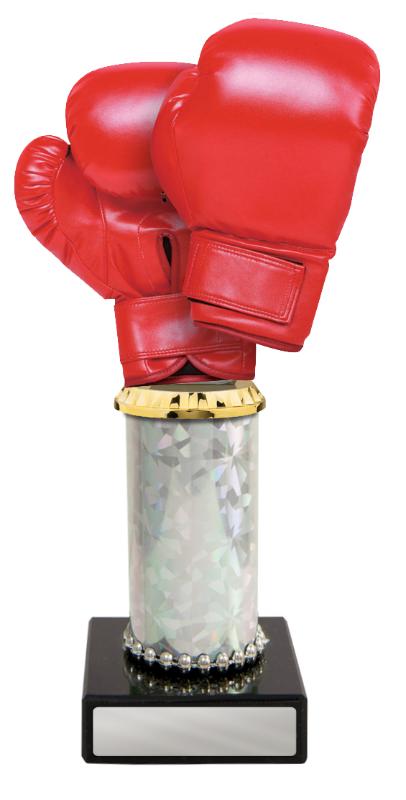S24-11811 Boxing Figure on Column 22.5cm