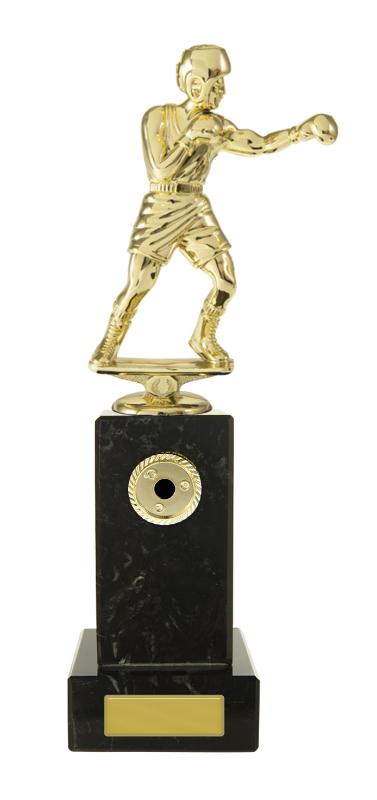 S24-11816 Boxing Figure on Column 26cm
