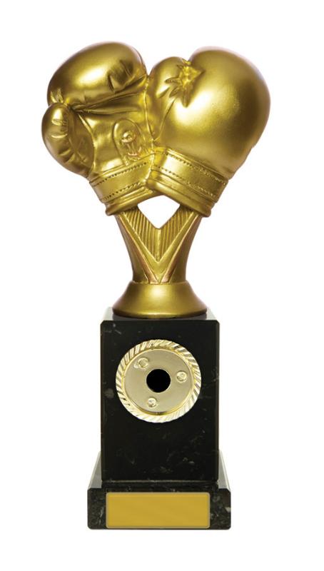 S24-11819 Boxing Figure on Column 21cm