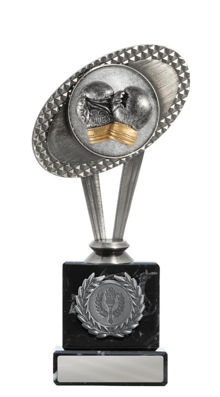 S24-11822 Boxing Figure on Column 20cm