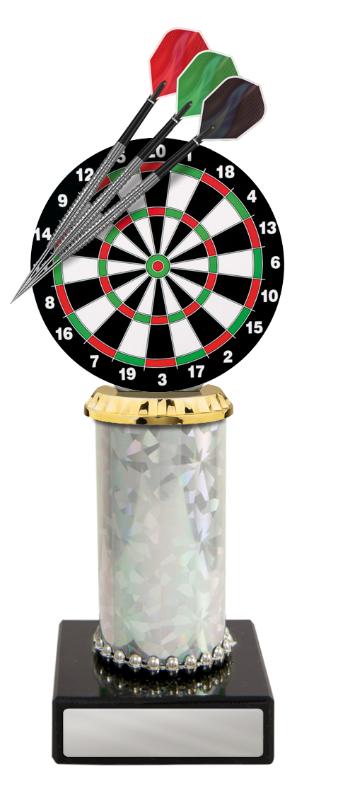 S24-13311 Acrylic Darts on Column 22.3cm