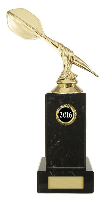 S24-13316 Darts Figure on Column 21cm