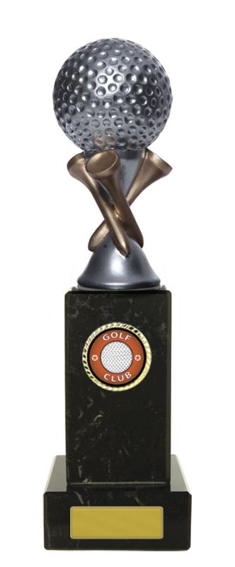 S24-13904 Golf Figure on Column 26cm