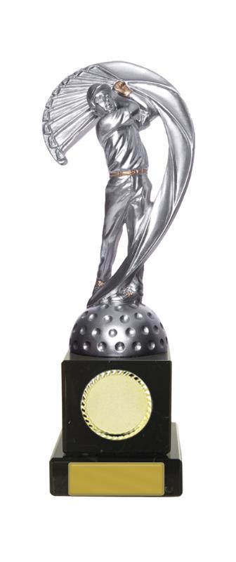 S24-13906 Golf Figure on Column 20cm