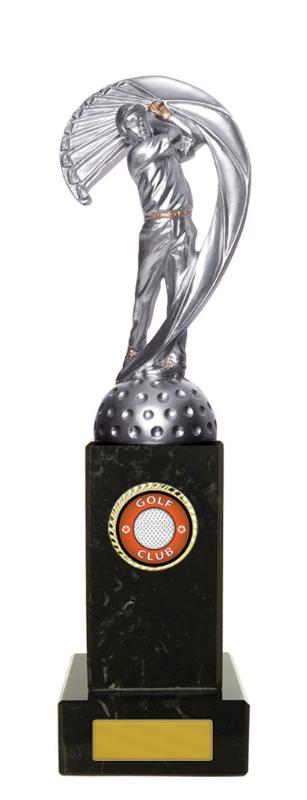 S24-13908 Golf Figure on Column 26cm
