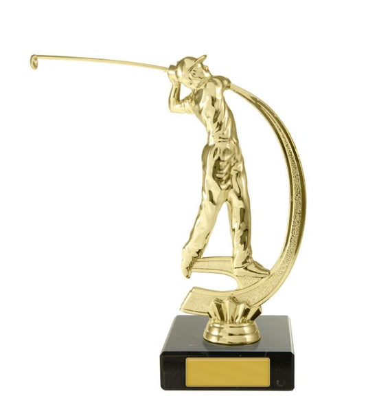 S24-13913 Golf Figure on Base 15cm