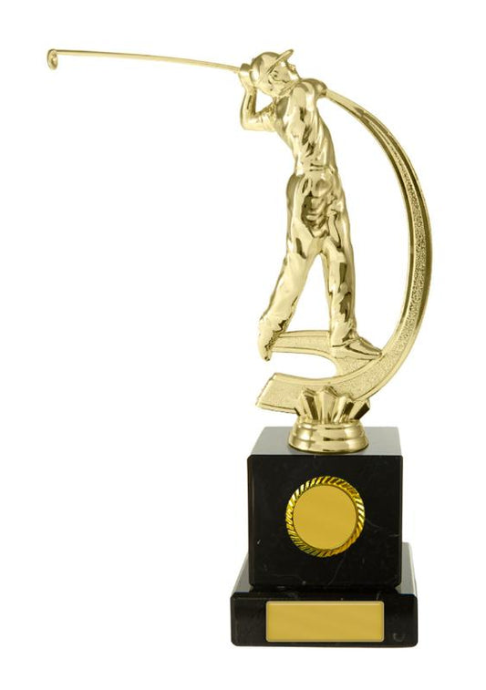S24-13914 Golf Figure on Column 20cm