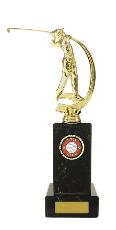 S24-13916 Golf Figure on Column 26cm
