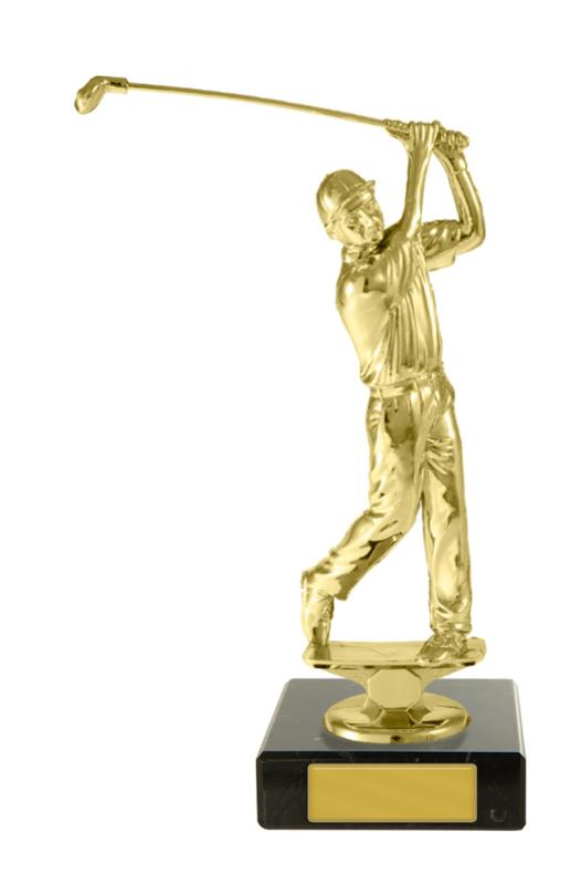 S24-13917 Golf Figure on Base 15cm