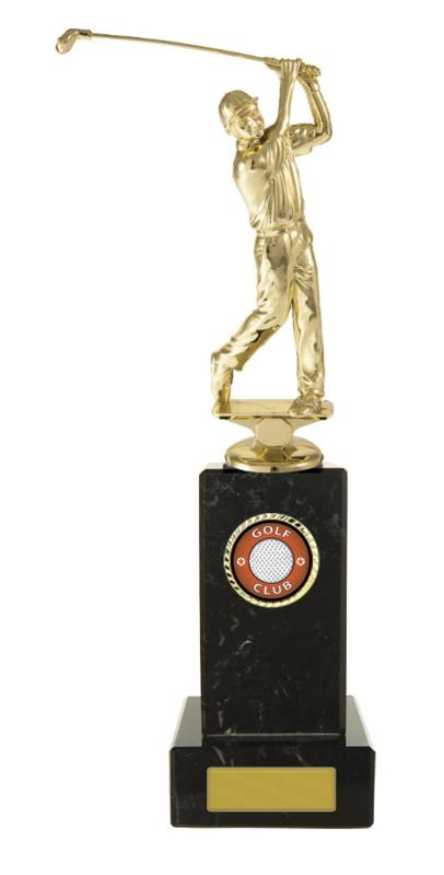 S24-13920 Golf Figure on Column 26cm