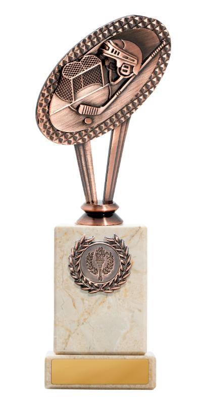 S24-14015 Metal Ice Hockey Theme on Column 22.5cm