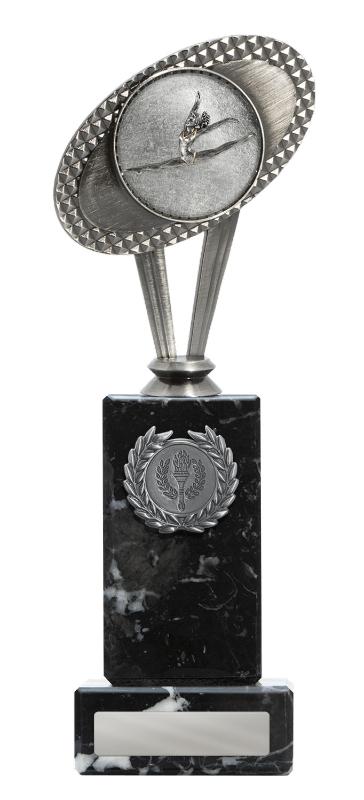 S24-14104 Metal Gymnastics Theme on Column 25cm
