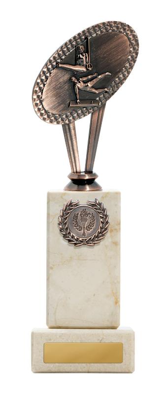 S24-14108 Metal Male Gymnastics Theme on Column 25cm