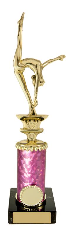 S24-14203 Gymnast on Column 23cm