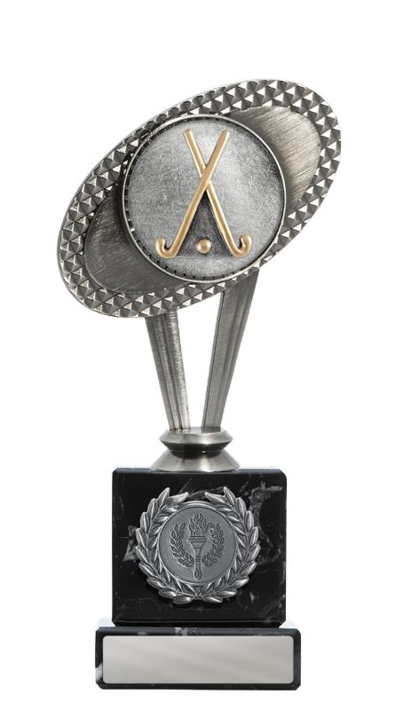 S24-14602 Metal Hockey Theme on Column 20cm