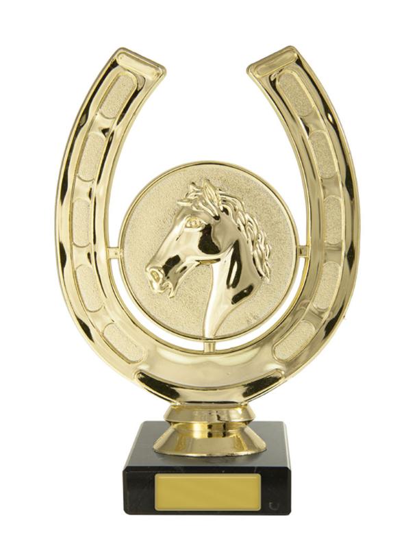 S24-14705 Horseshoe & Head on Base 16cm