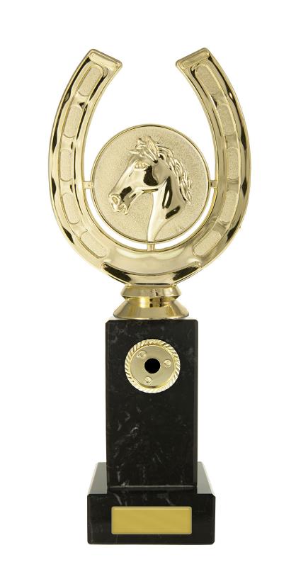 S24-14708 Horseshoe & Head on Column 27cm