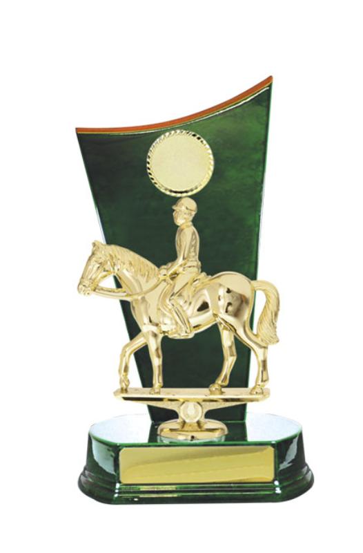 S24-15007GN Timber Buildup Horses Male 23cm