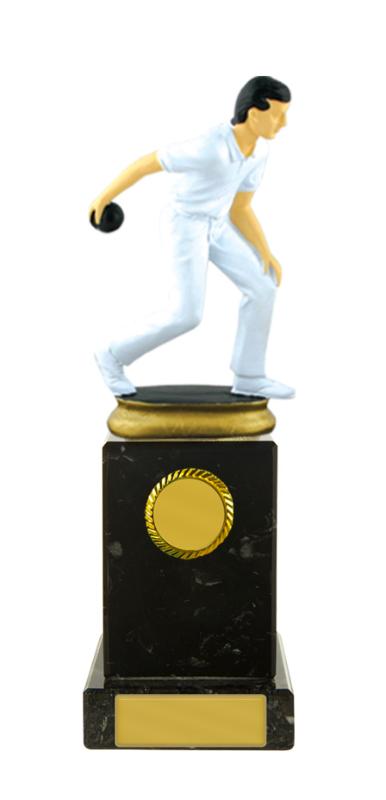S24-15103 Lawn Bowls Figure on Column 21cm