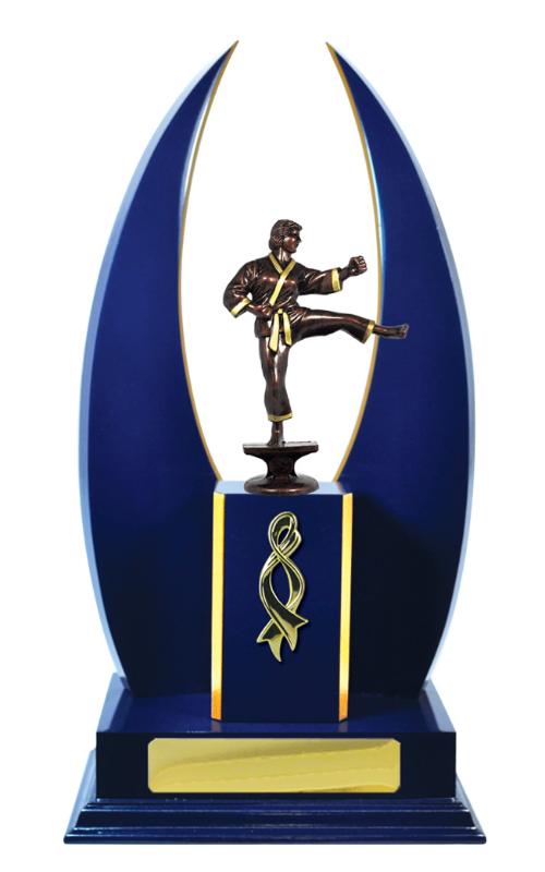 S24-15513RB Timber Buildup Martial Arts 34.5cm