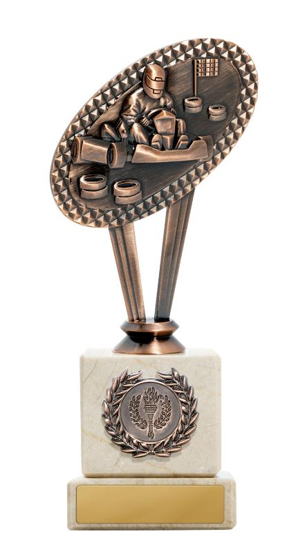 S24-15806 Metal Motorsports Theme on Column 20cm