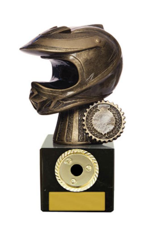 S24-16013 Moto-X Helmet on Column 14cm