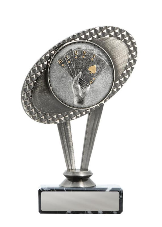 S24-16701 Metal Poker Theme on Base 15cm